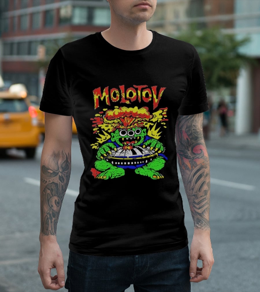 Molotov January 31 2026 Mexico Monster Art Explosion T-Shirt