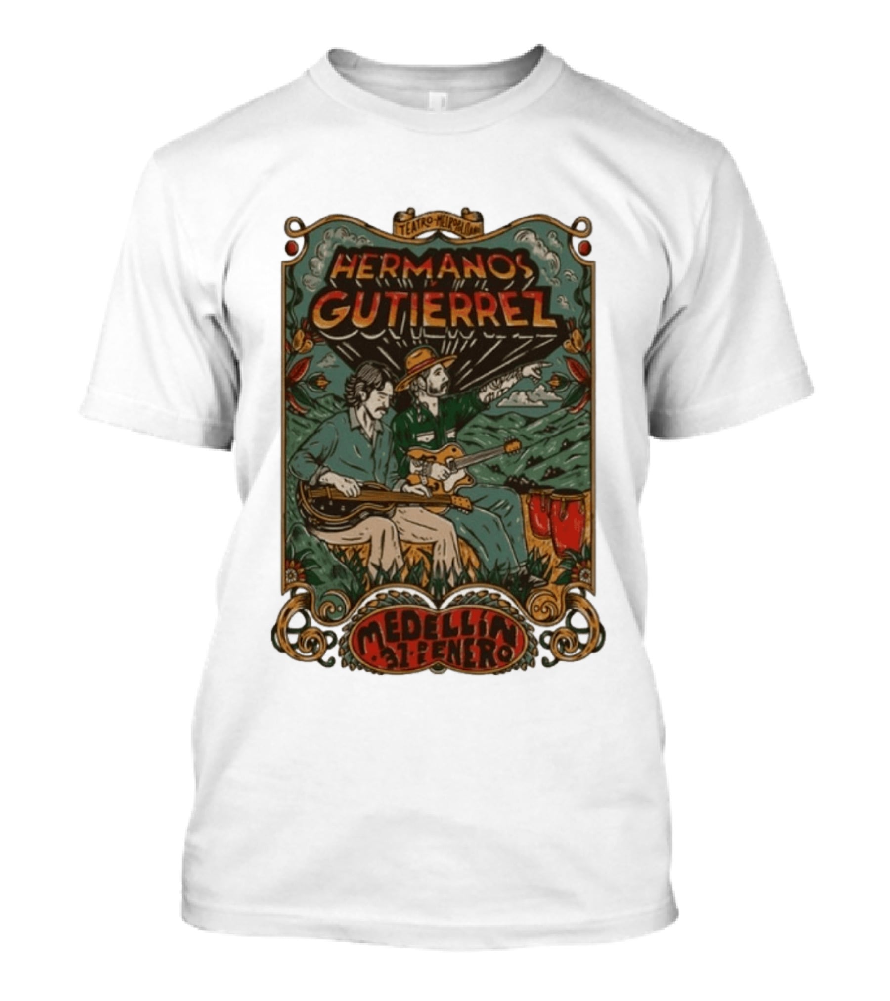 Hermanos Gutierrez Teatro Metropolitano Medellín 31 Enero 2026 T-Shirt