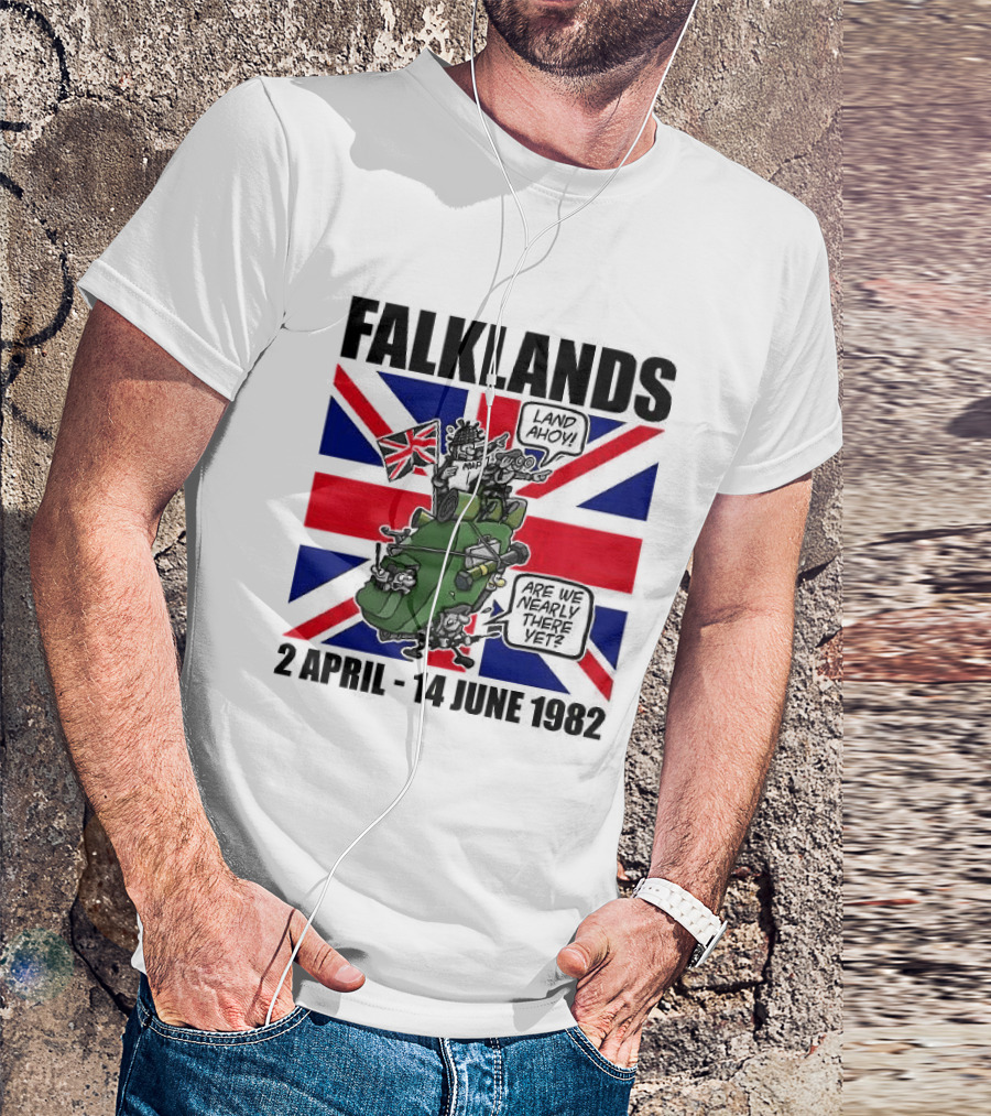 Falklands War 2 April 14 June 1982 Union Jack Tank T-Shirt