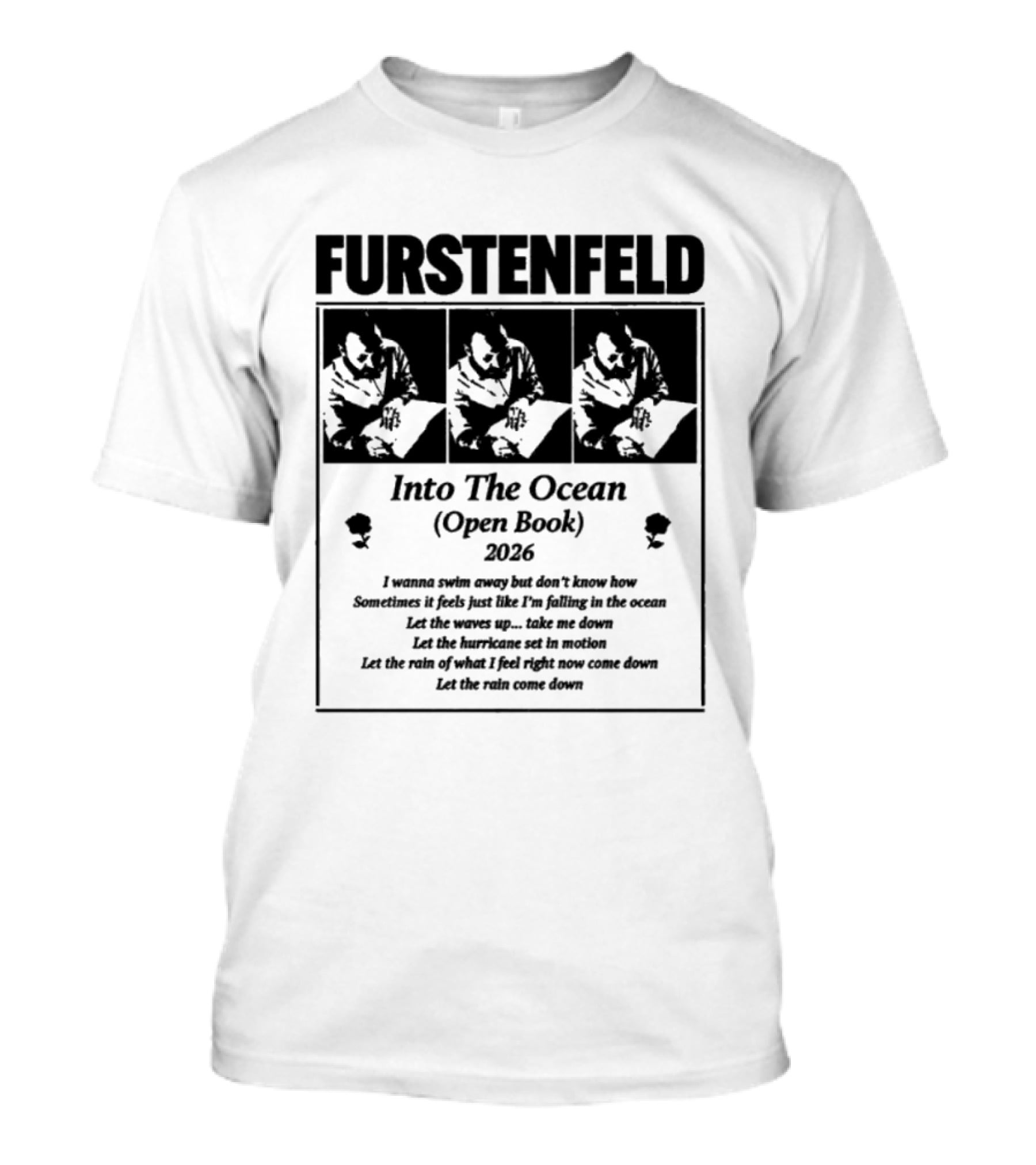 Furstenfeld Into The Ocean Open Book Lyrics 2016 T-Shirt