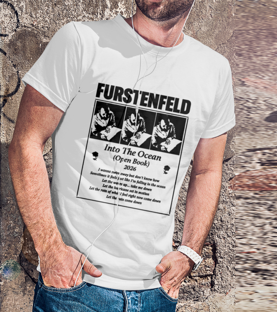 Furstenfeld Into The Ocean Open Book Lyrics 2016 T-Shirt