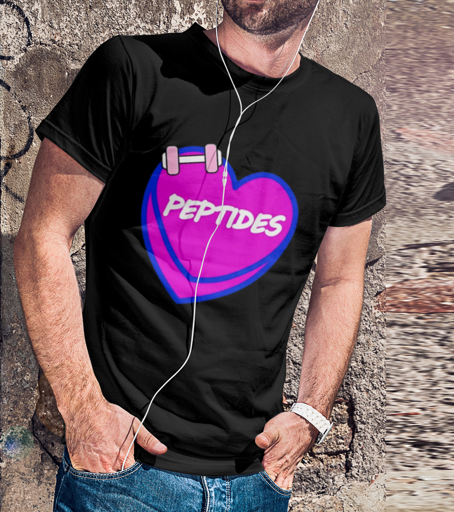 Valentines Day Sweet Hearts Love Peptides Candy Workout T-Shirt