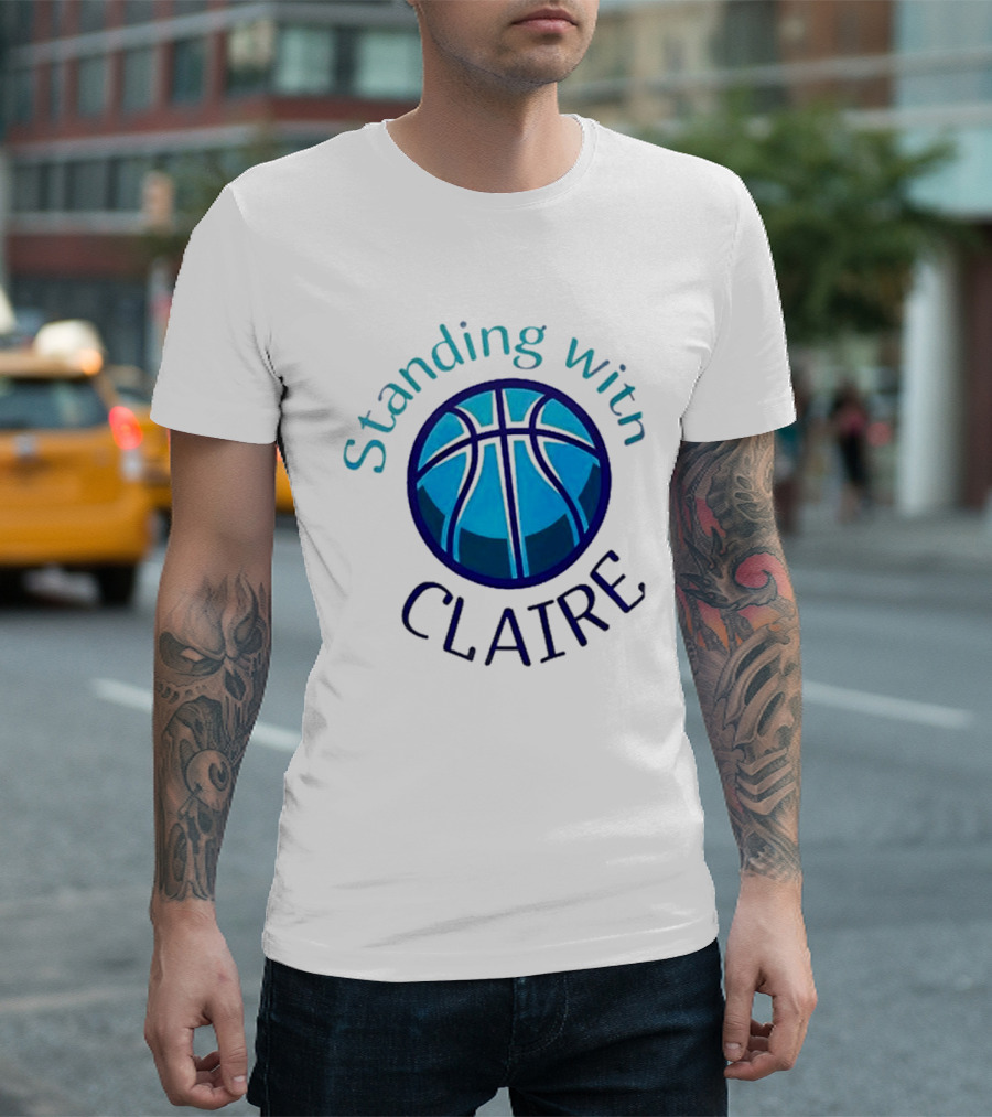 Standing With Claire Basketball Support T-Shirt