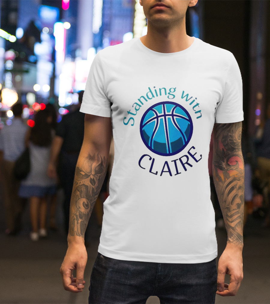 Standing With Claire Basketball Support T-Shirt