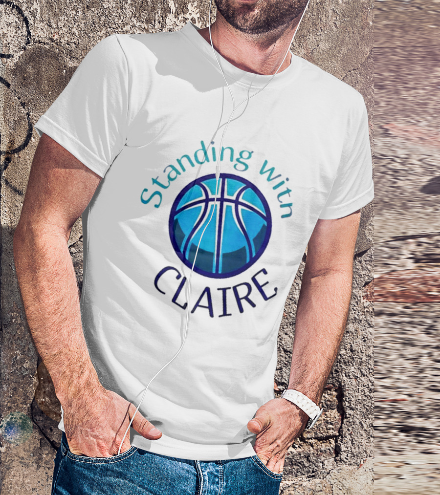 Standing With Claire Basketball Support T-Shirt
