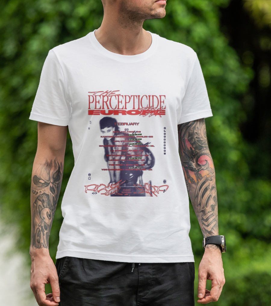 PERCEPTICIDE Europe Tour 2026 Dates And Locations T-Shirt