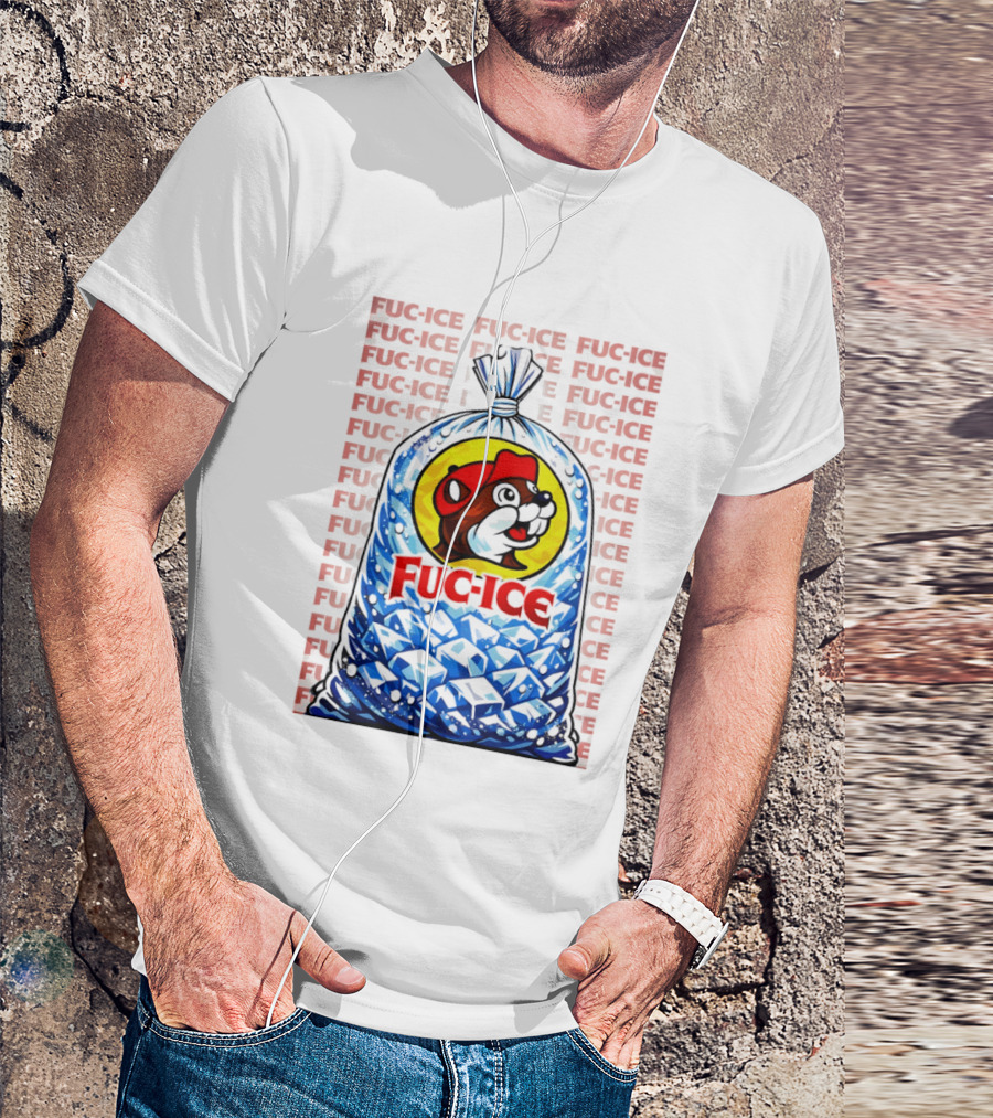Buc Ee's Fuc Ice Parody Bag Of Ice T-Shirt