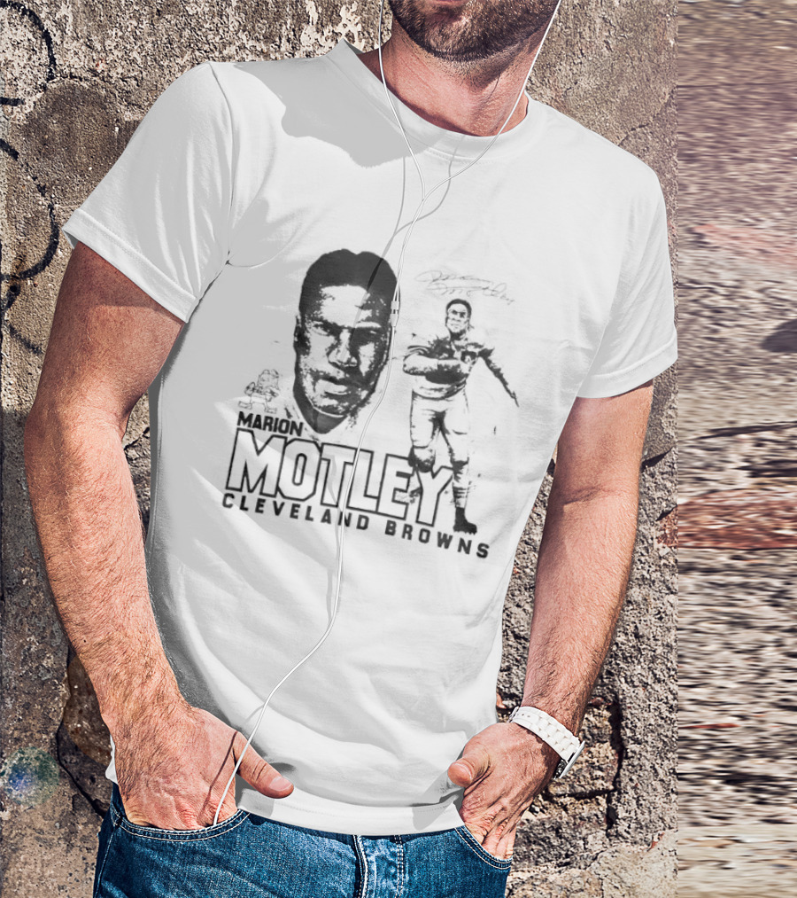 Marion Motley Cleveland Browns NFL Hall Of Fame Legend T-Shirt