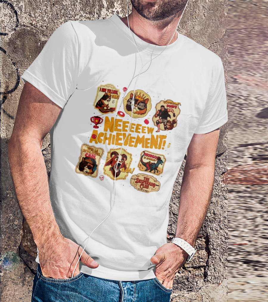 Neeeeew Achievement Viva La Revolucion Carl Goddamnit Donut Mongo The Desperado Club T-Shirt