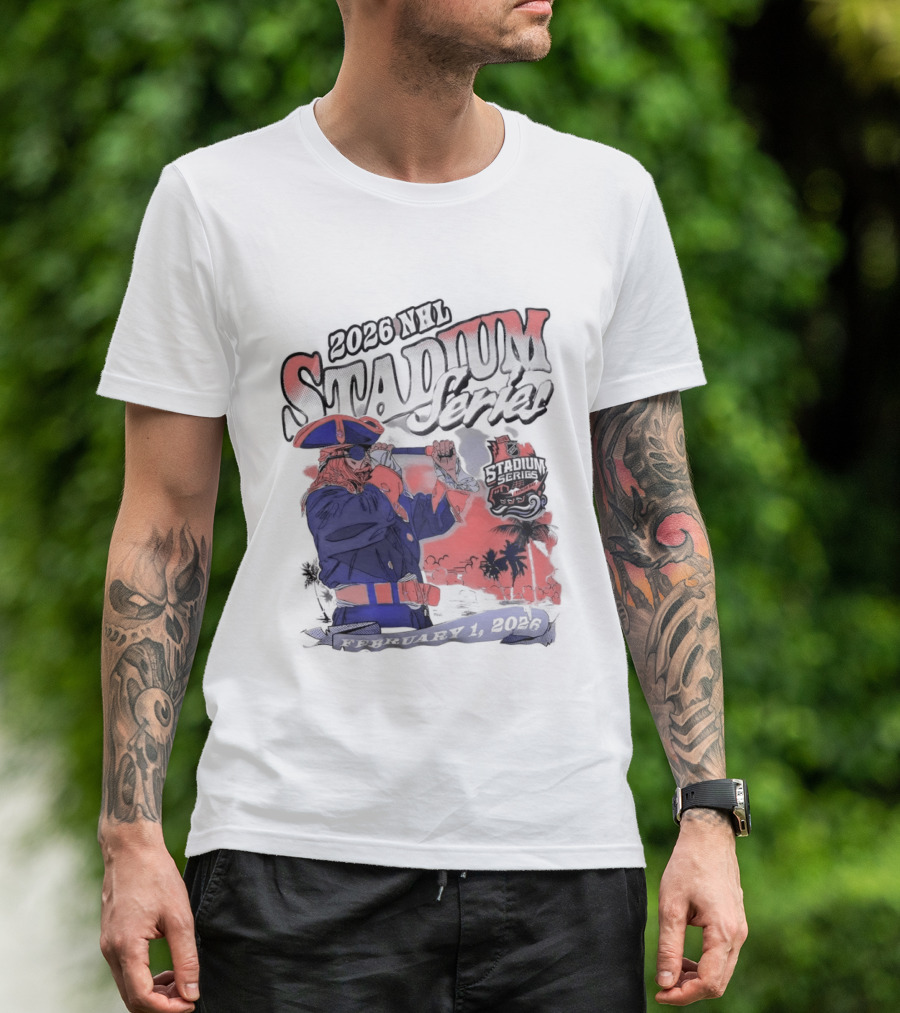 Tampa Bay Buccaneers Stadium Series 2026 Feb 1 Pirate Captain T-Shirt