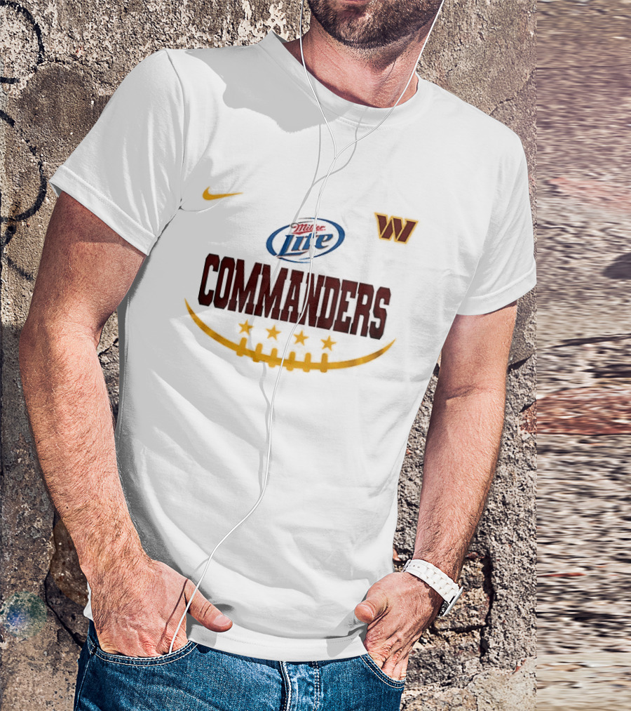 Miller Lite Washington Commanders Nike Collaboration T-Shirt