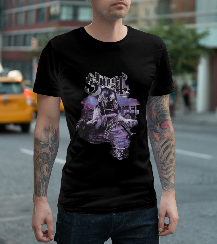 Ghost Montreal 2026 Skeleton Water Reflections Event New T-Shirt