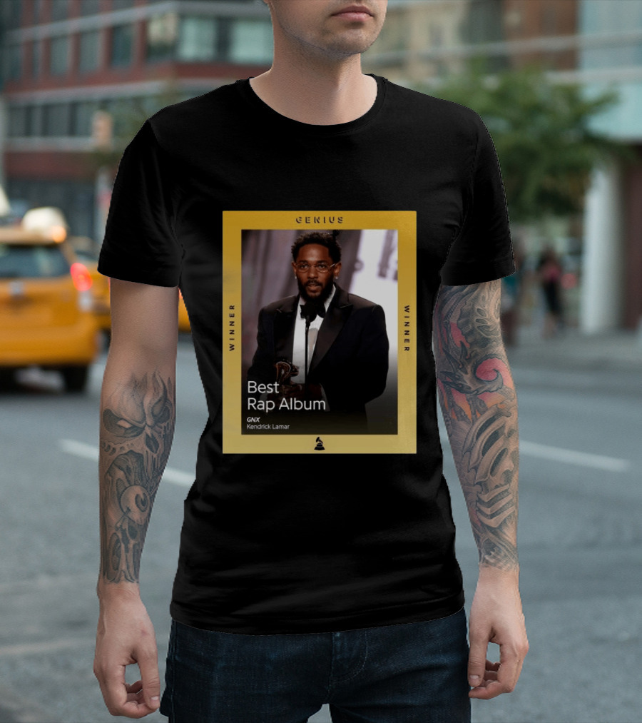 Genius Winner Kendrick Lamar Best Rap Album GNX T-Shirt