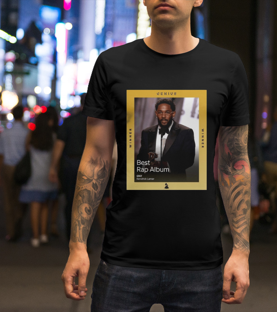 Genius Winner Kendrick Lamar Best Rap Album GNX T-Shirt