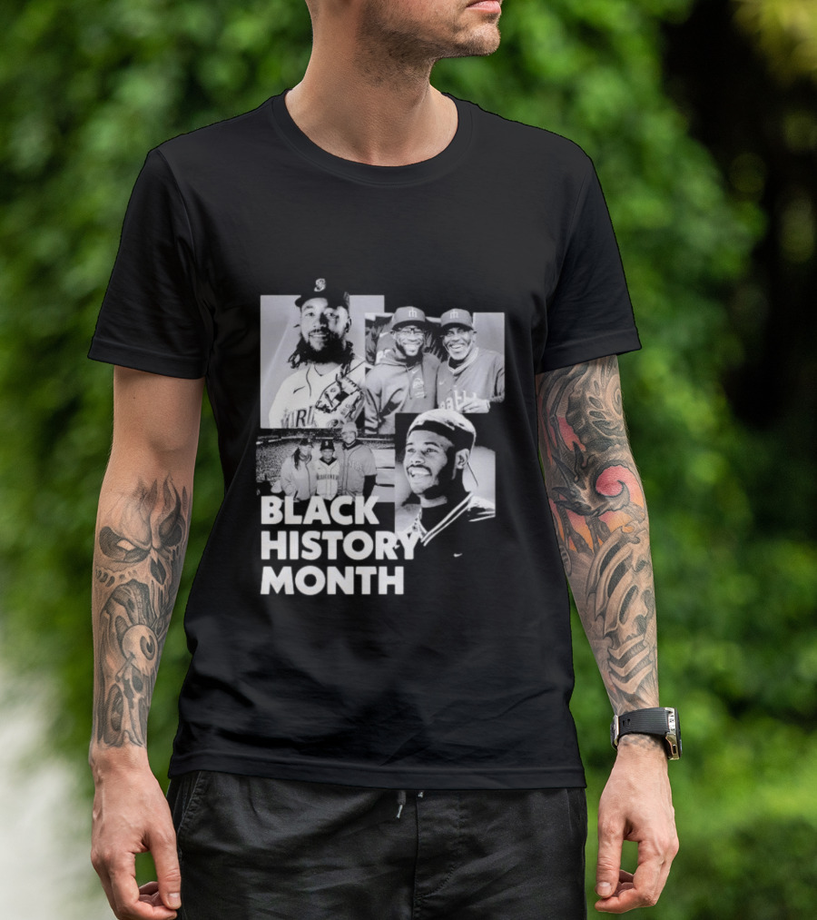 Seattle Mariners Ken Griffey Jr Black History Month Celebration T-Shirt