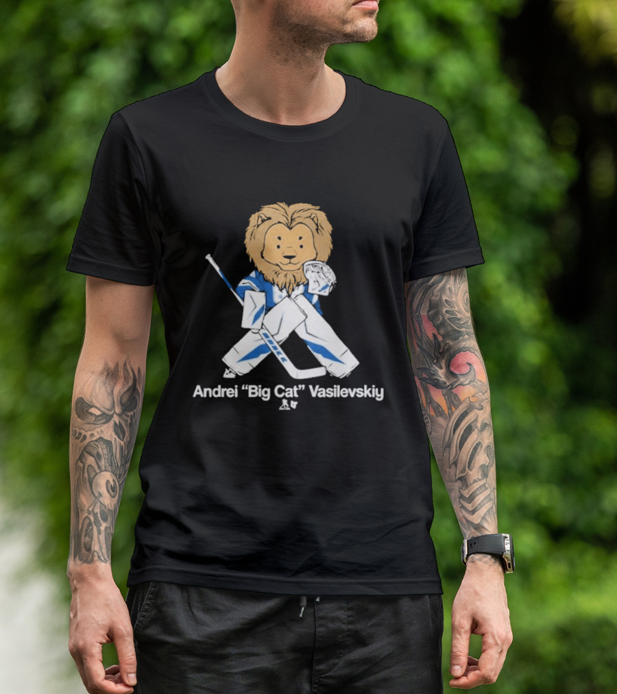 Andrei Vasilevskiy Big Cat Hockey Lion T-Shirt