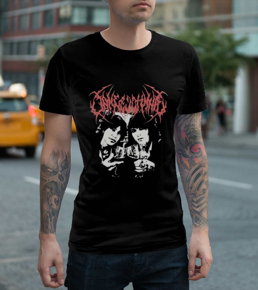Jake Webber JNJ Metal Band Inspired Art With Dual Portraits T-Shirt