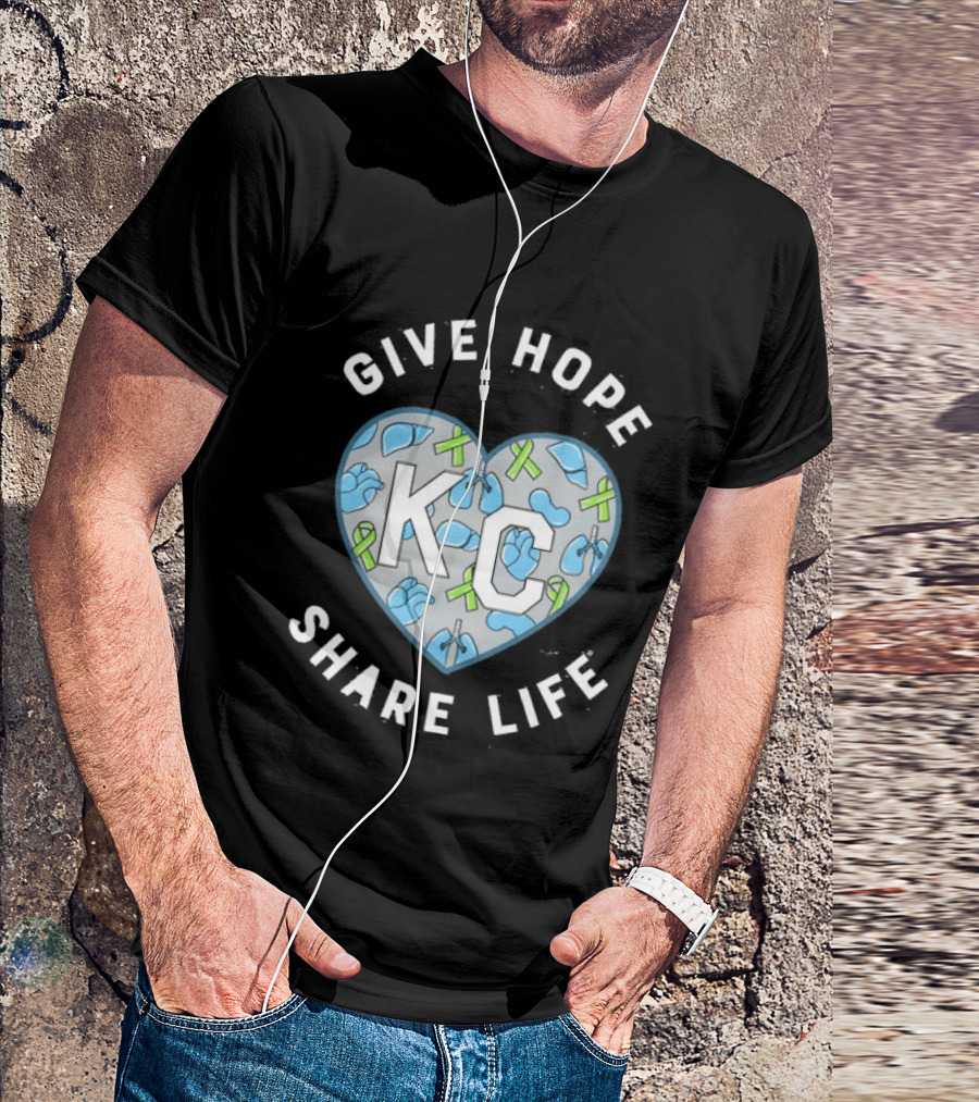 Midwest Transplant 2026 KC Heart Give Hope Share Life T-Shirt