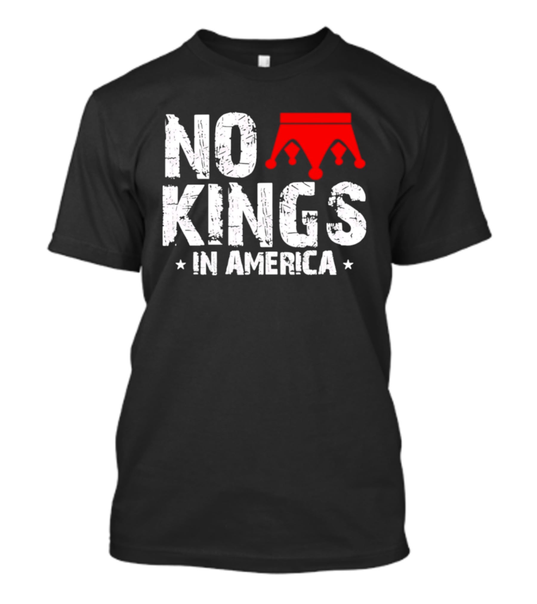 No Kings In America Red Crown T-Shirt