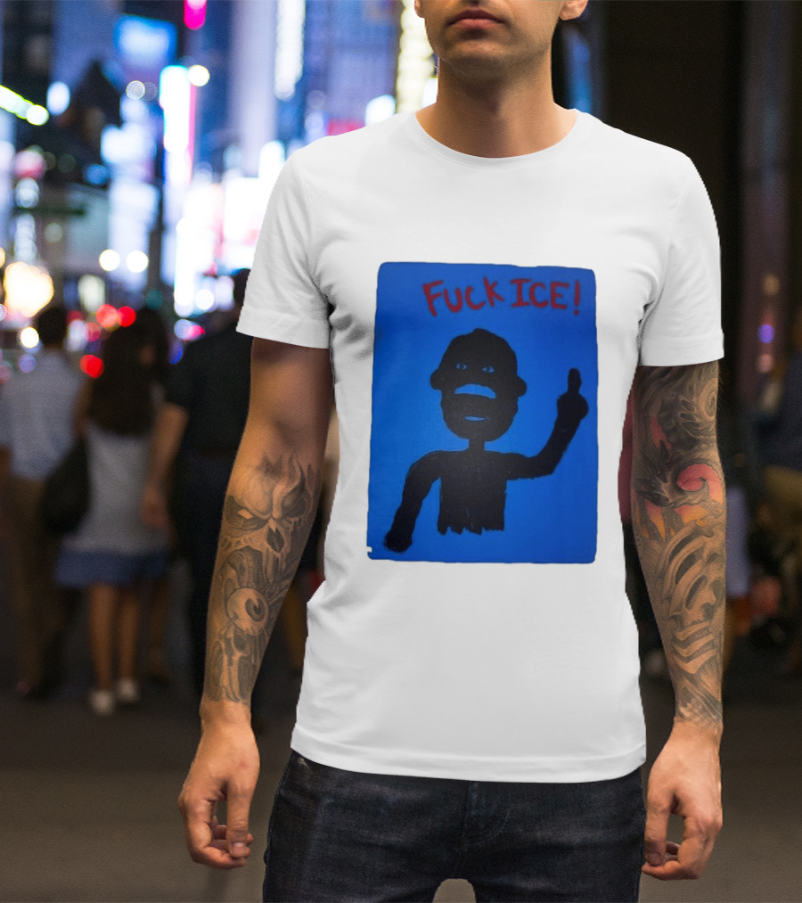Kid Cudi Protest Message Blue T-Shirt