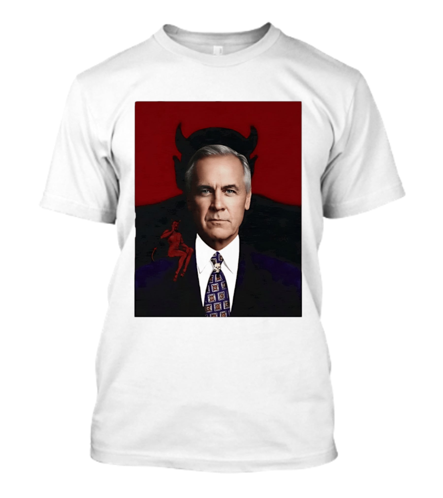 Mark Carney Devil Horns Red T-Shirt