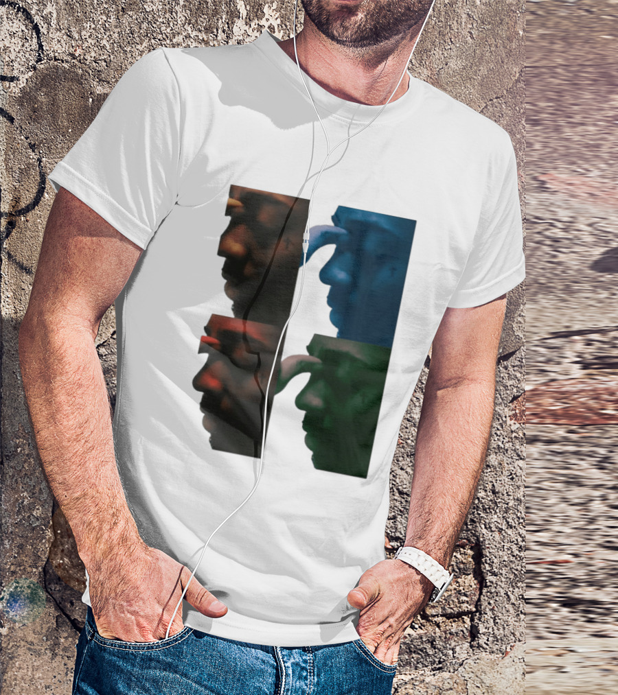 Brent Faiyaz Album Cover Cross Tattoo Four Panel Side Profile T-Shirt