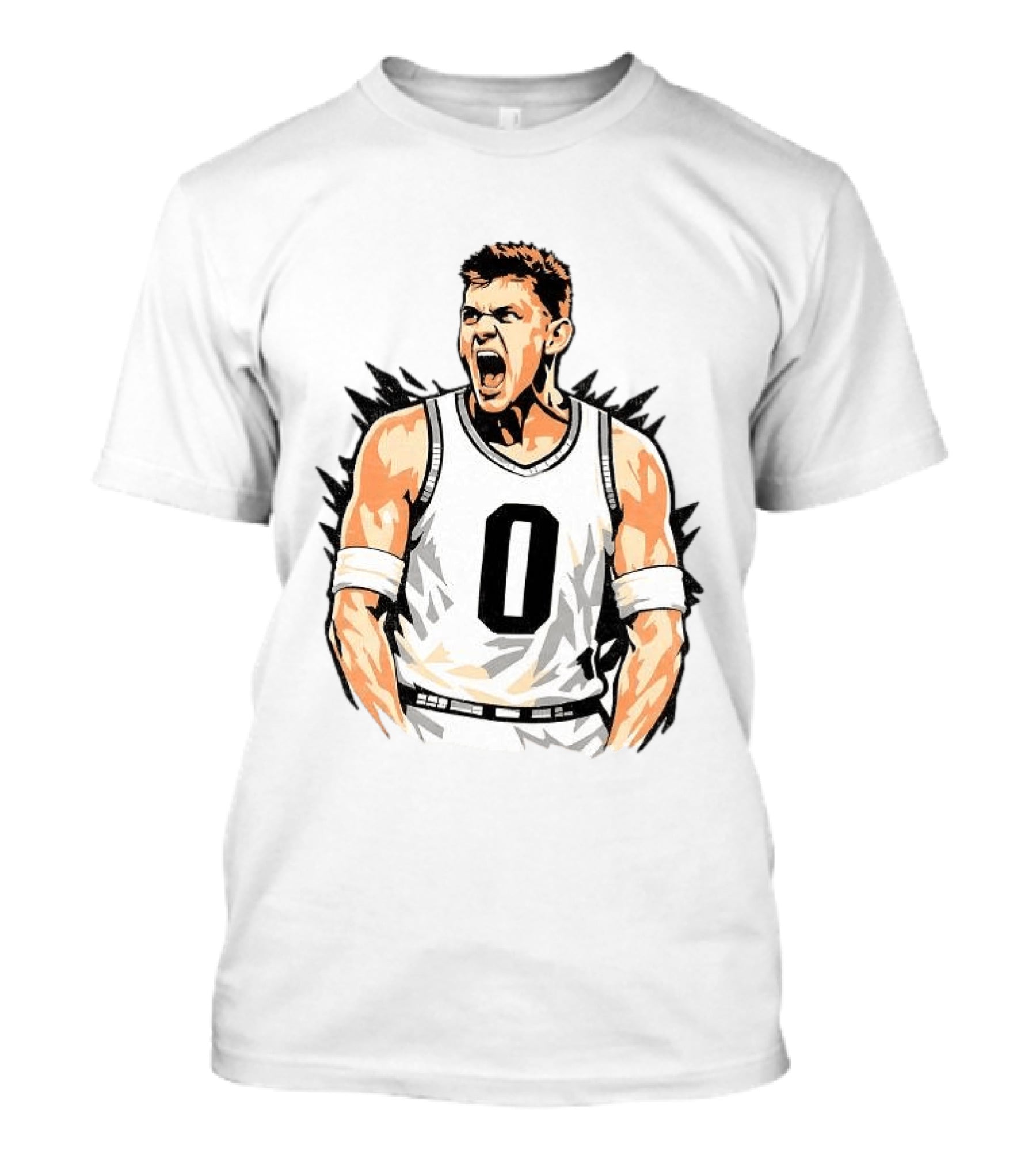 Jaxon Kohler Michigan State Spartans Basketball Big Face Number 0 T-Shirt