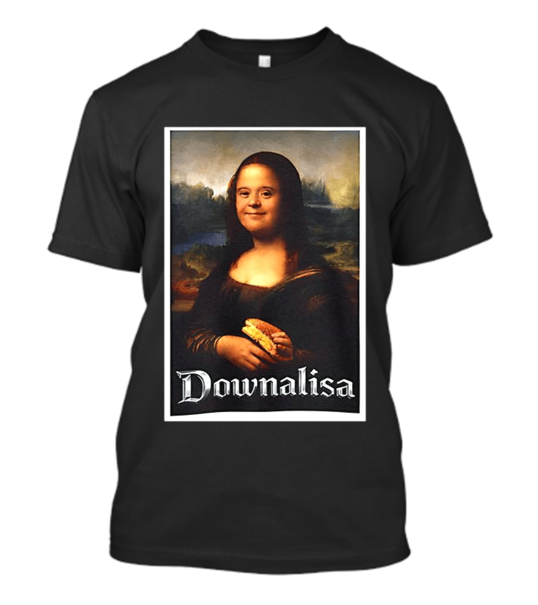 Monalisa Parody Downailsa Down Syndrome T-Shirt