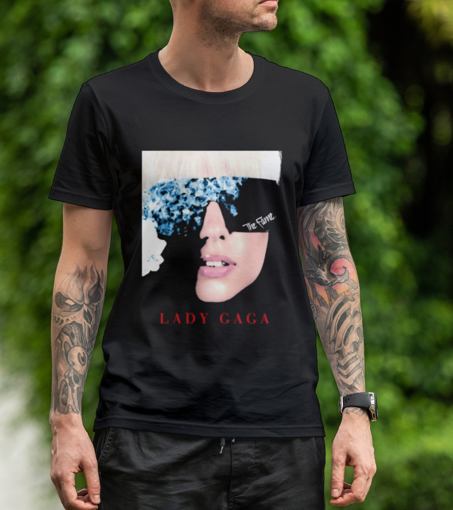 Lady Gaga The Fame Debut Album Iconic Glasses T-Shirt
