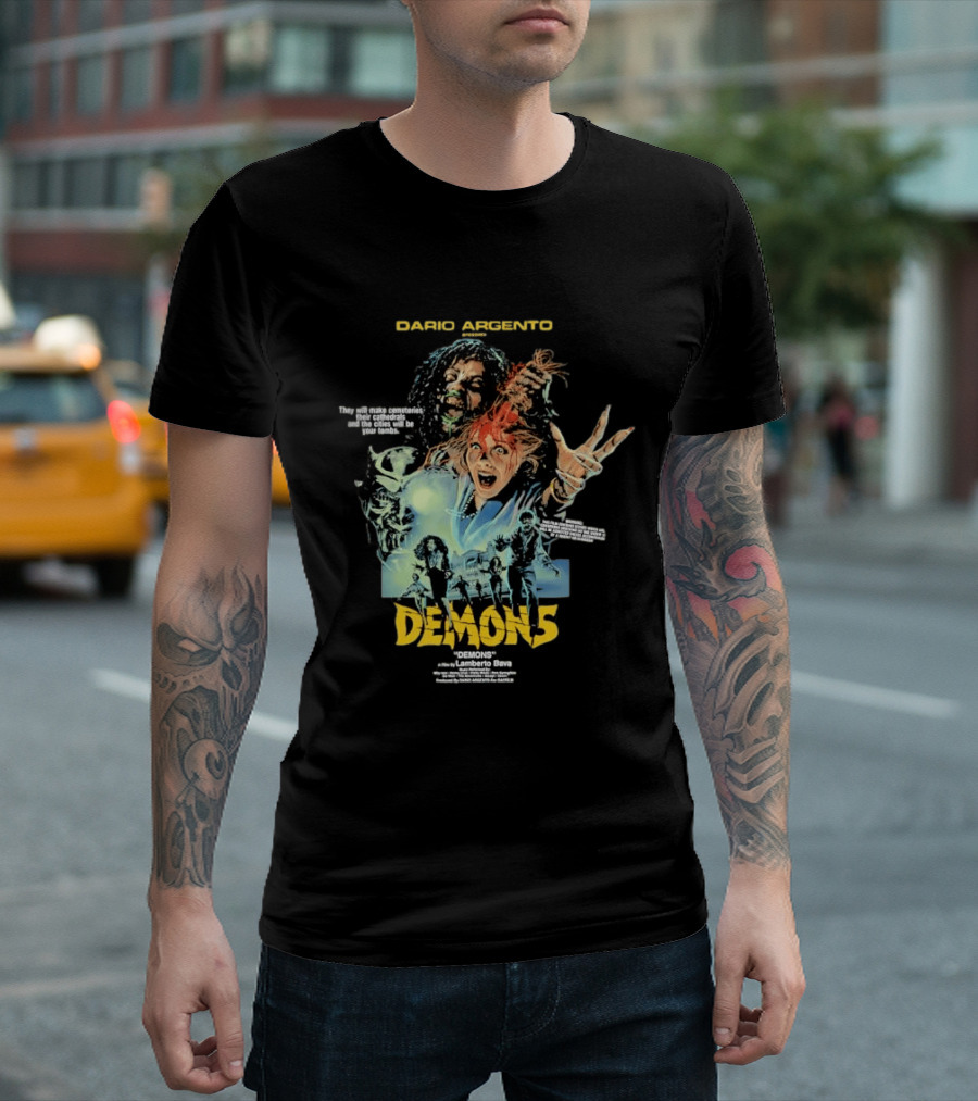 Dario Argento Demons Orgy Of Bloodshed Lamberto Bava Cult Horror Film T-Shirt
