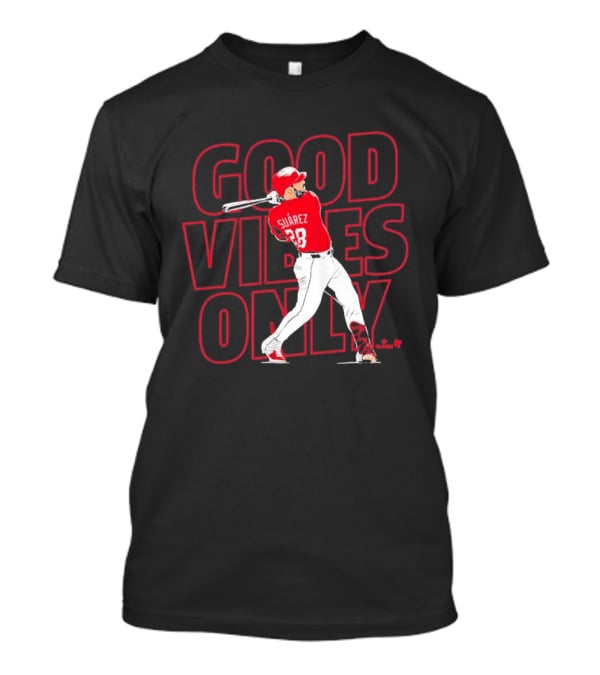 Eugenio Suárez Good Vibes Only Cincinnati Baseball Player Swinging 28 T-Shirt
