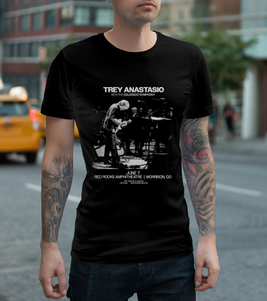 Trey Anastasio With The Colorado Symphony Live At Red Rocks Amphitheatre Morrison CO June 7 2026 T-Shirt