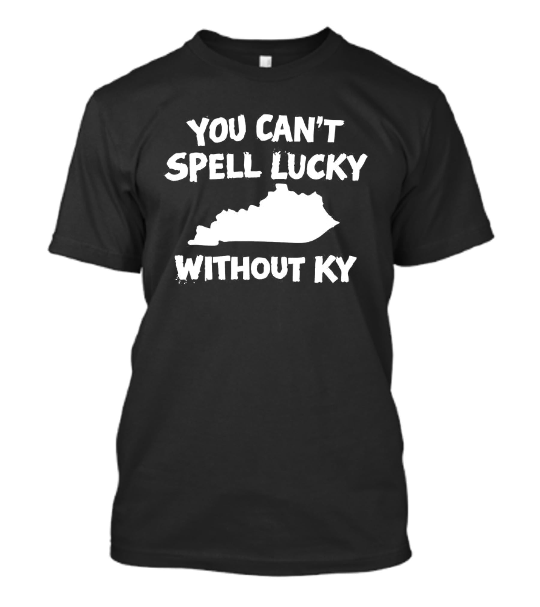 You Can't Spell Lucky Without Kentucky KY Map T-Shirt