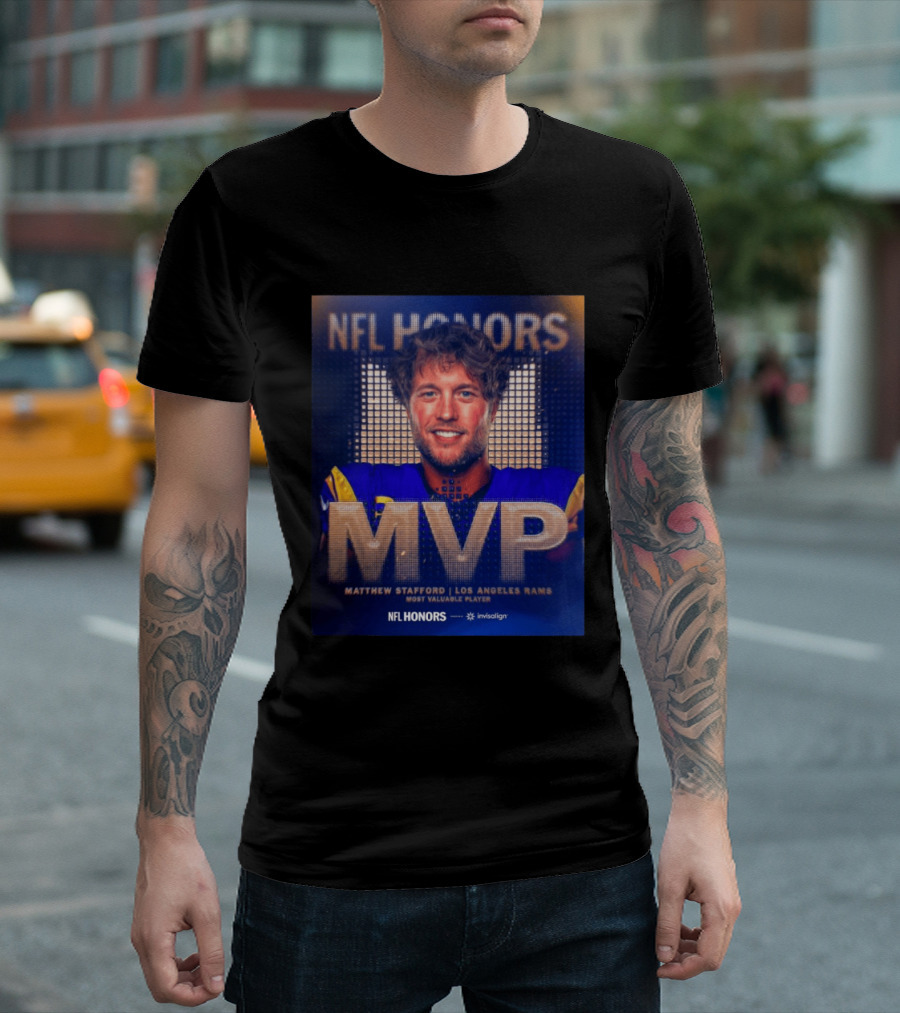 Matthew Stafford NFL Honors MVP Los Angeles Rams Most Valuable Player 2025 T-Shirt