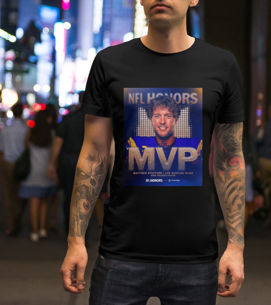Matthew Stafford NFL Honors MVP Los Angeles Rams Most Valuable Player 2025 T-Shirt