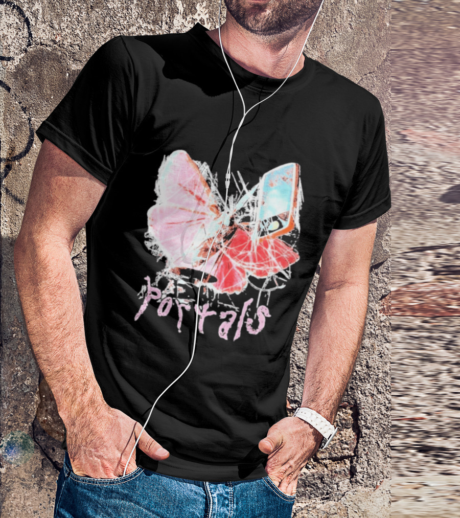 Melanie Martinez Portals Spiderweb Butterfly Phone T-Shirt