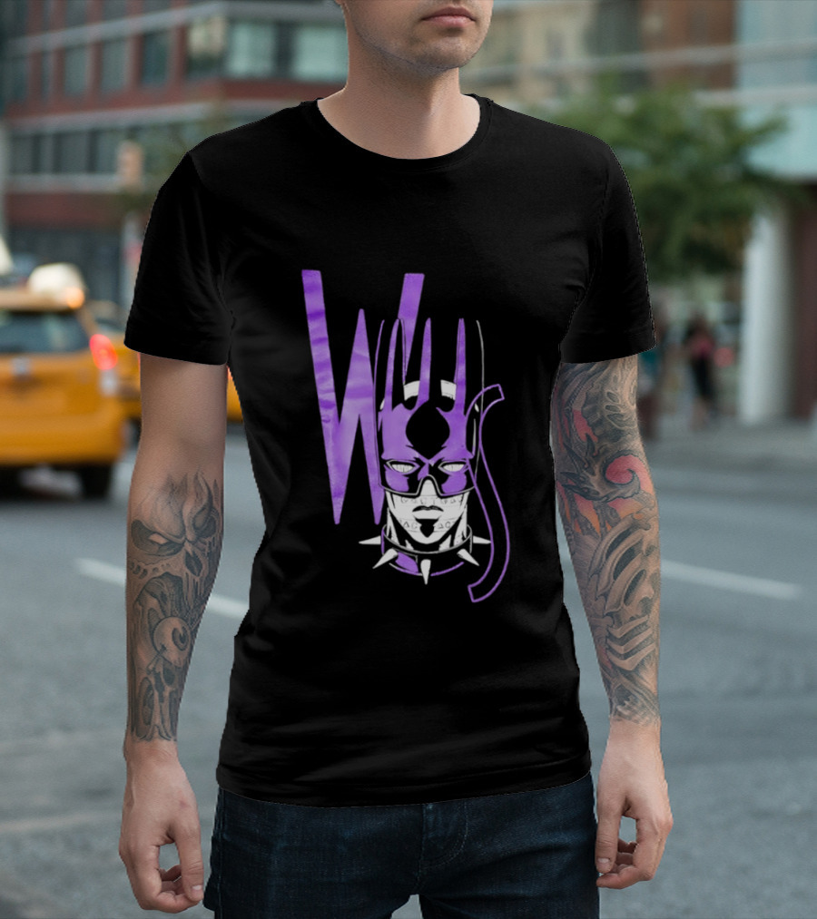 WS Whitesnake JoJo Bizarre Adventure Purple Anime Stand T-Shirt