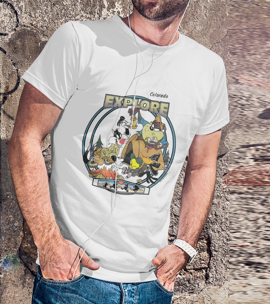 Colorado Explore Looney Tunes Camping Adventure T-Shirt