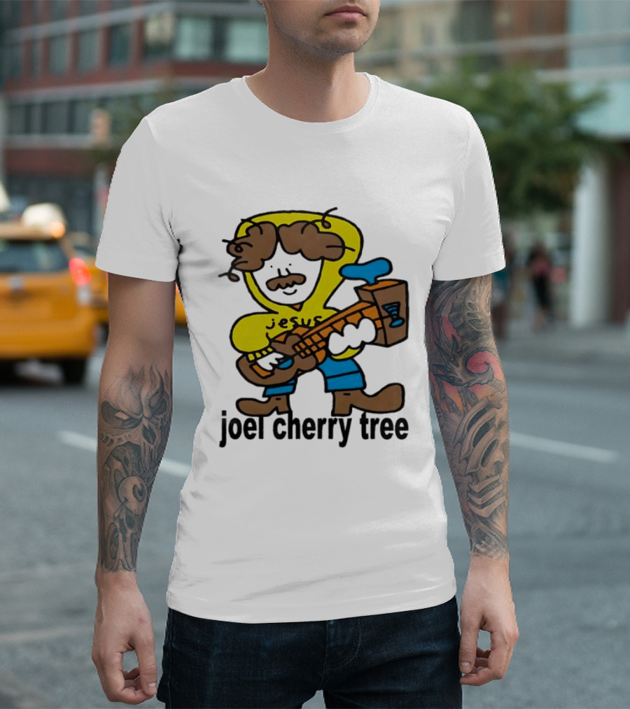 Jesus Joel Cherry Tree Guitar T-Shirt