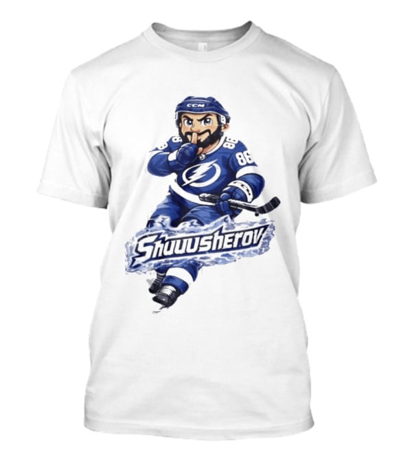 Tampa Bay Lightning Nikita Kucherov Shuuusherov Hockey Player T-Shirt