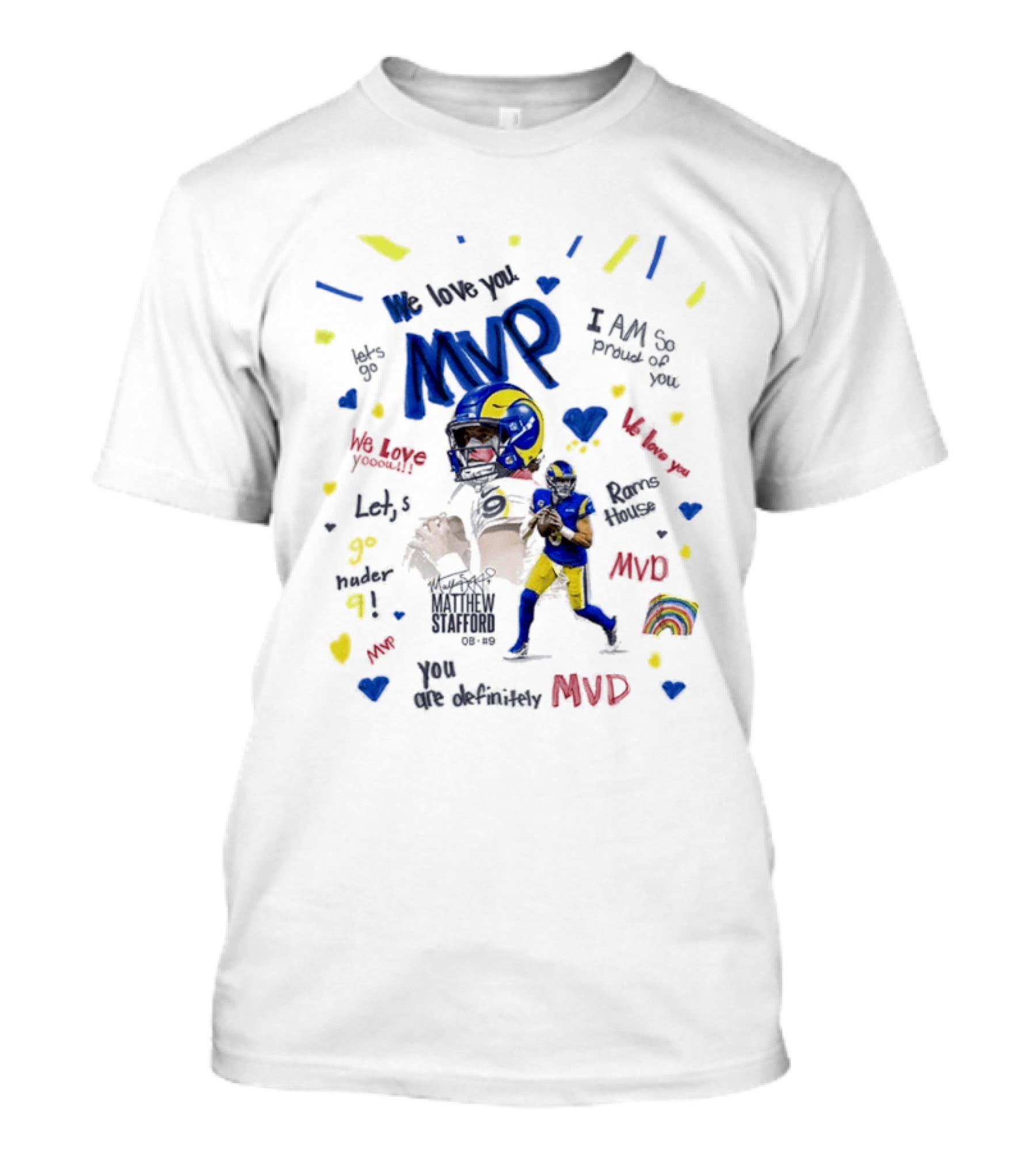 Matthew Stafford MVP Season 2025 I Am The MVP RAMS T-Shirt