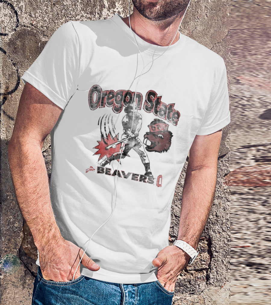 Oregon State Beavers OSU Baseball Player T-Shirt