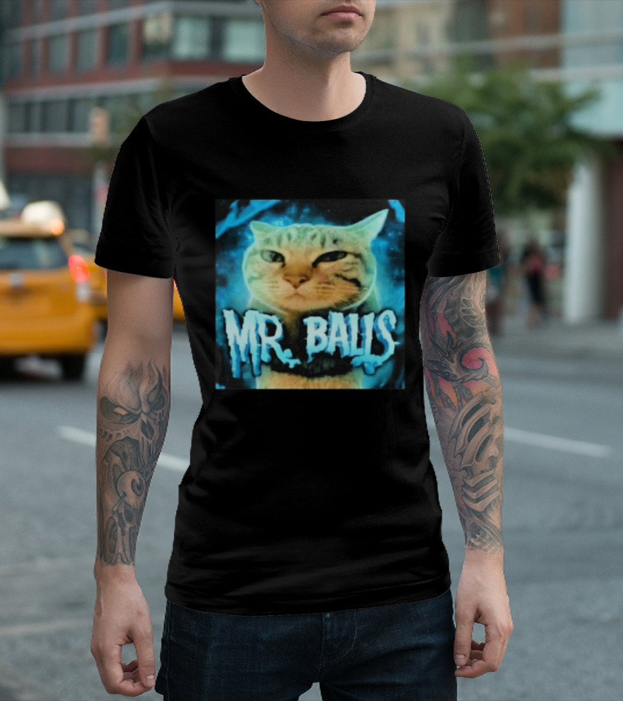 Mr Balls Cat T-Shirt
