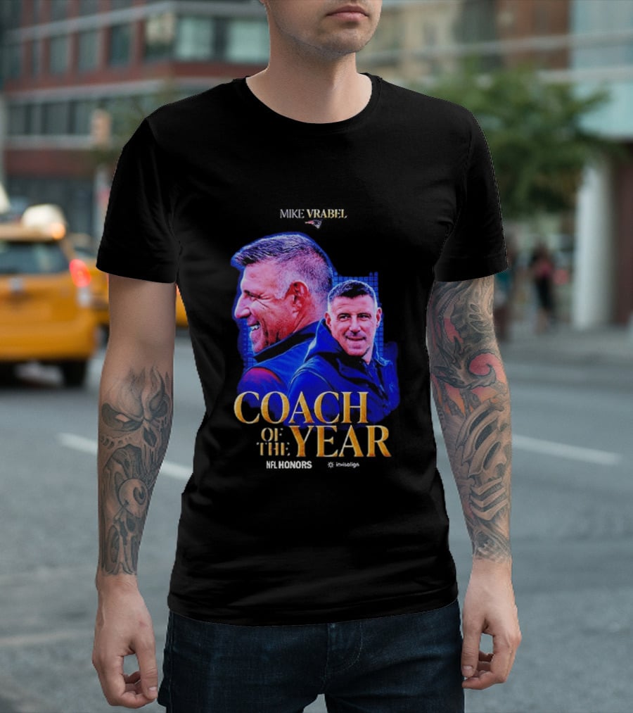 Congrats Mike Vrabel NFL Coach Of The Year 2026 T-Shirt