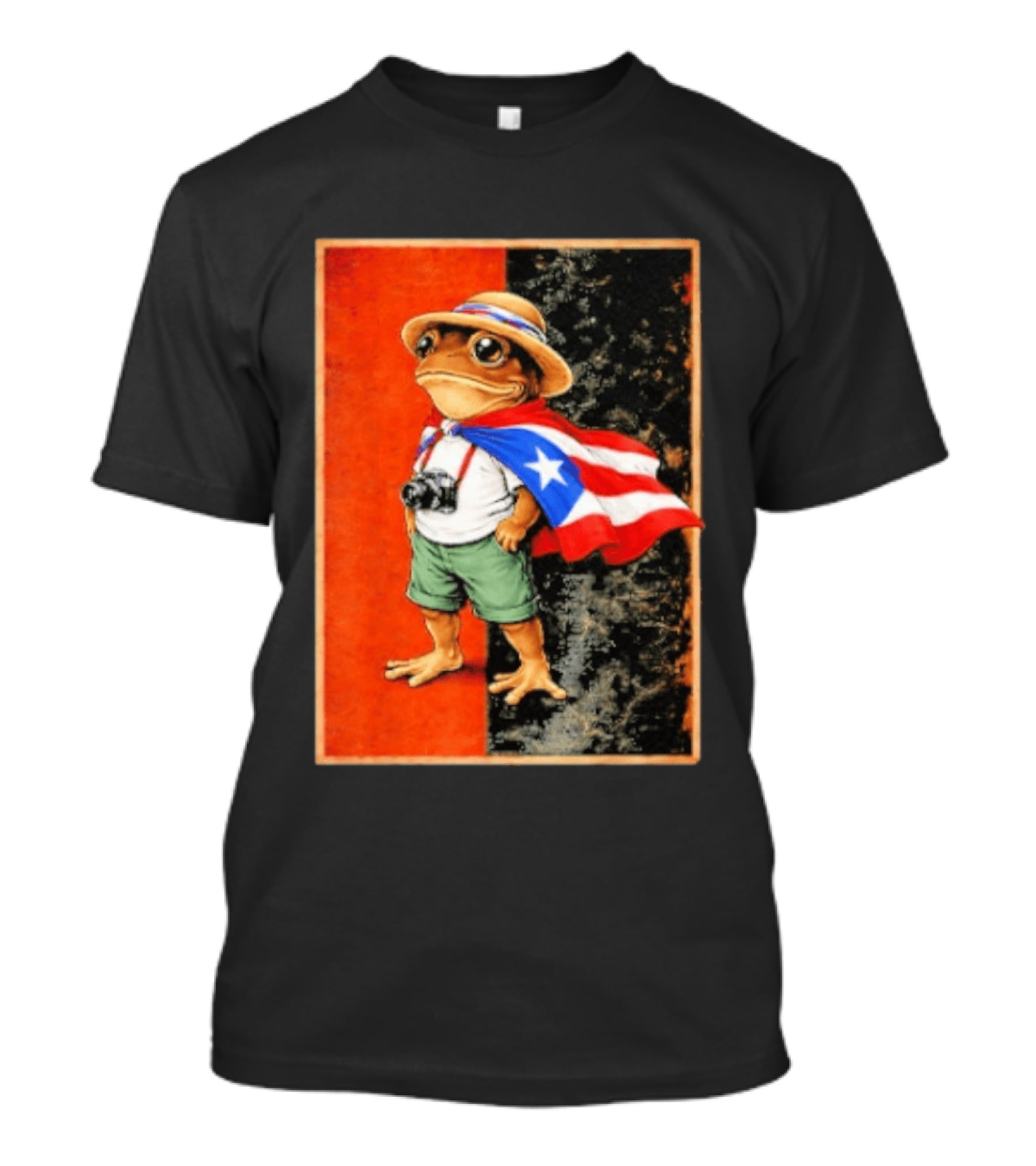 Coqui Frog Boricua Puerto Rican Flag Taino Heritage T-Shirt