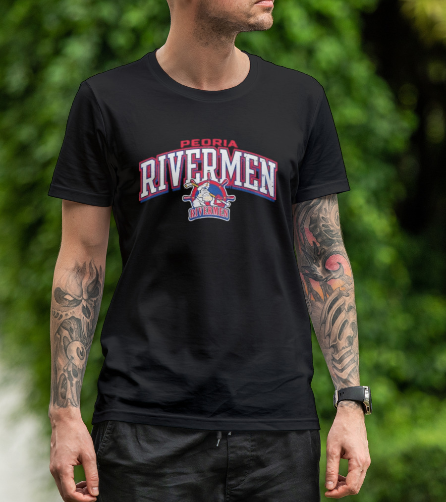 Peoria Rivermen Hockey Team Sports Merchandise Fan T-Shirt