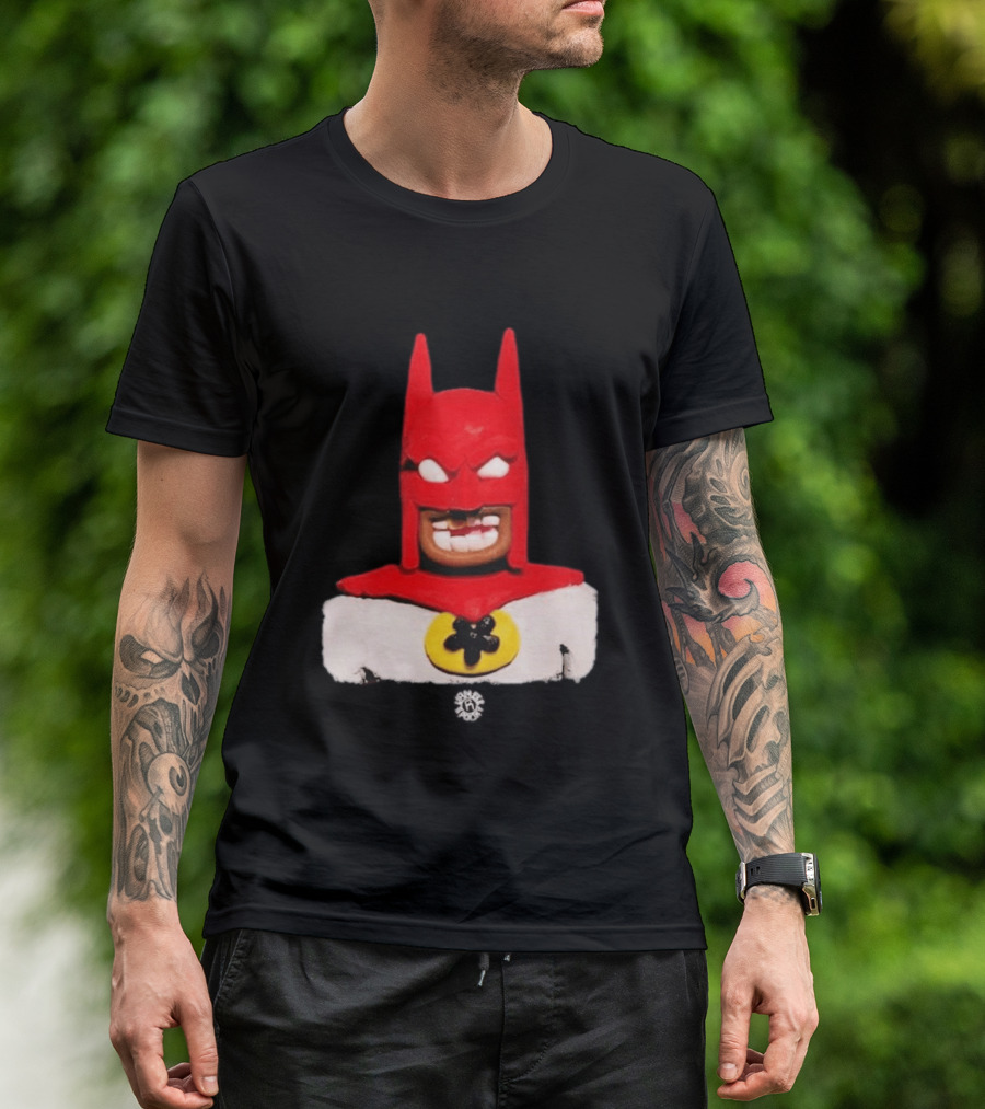Spooky Vameee Batman Red White Figure T-Shirt