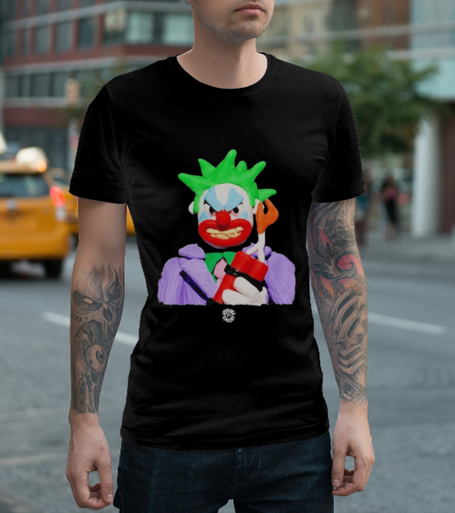SPOOKY X VAMEEE Joker Clown Holding Dynamite T-Shirt