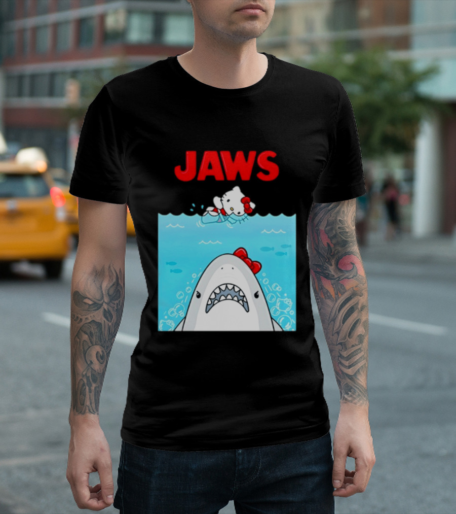 Hello Kitty Jaws Universal Studios Collaboration T-Shirt