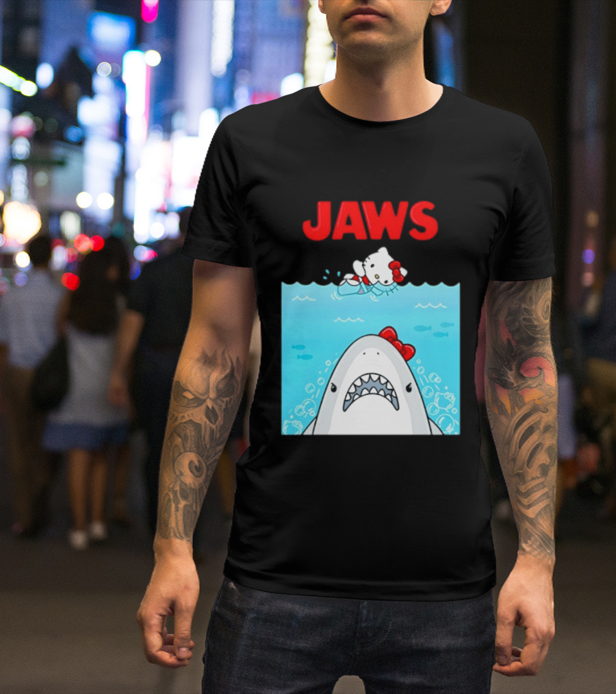 Hello Kitty Jaws Universal Studios Collaboration T-Shirt
